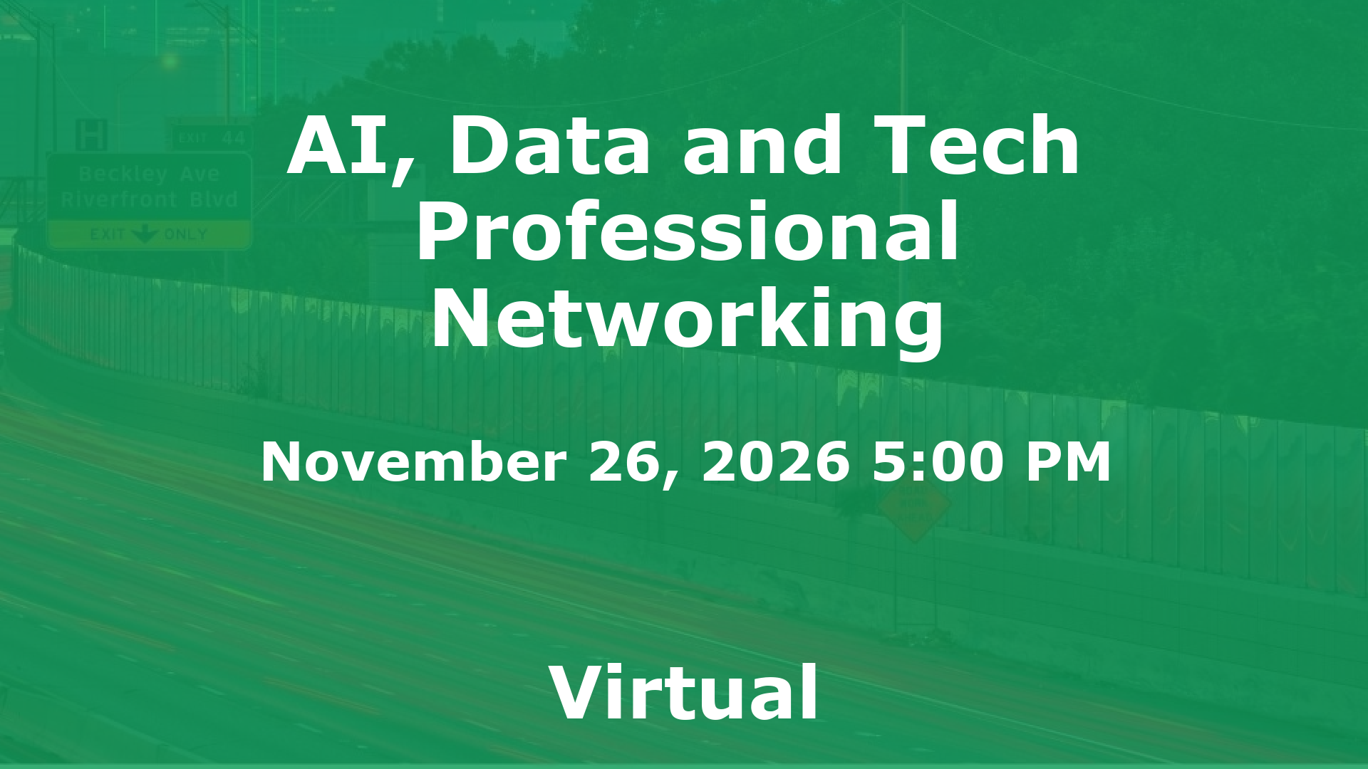 AI, Data and Tech Professional Networking event image